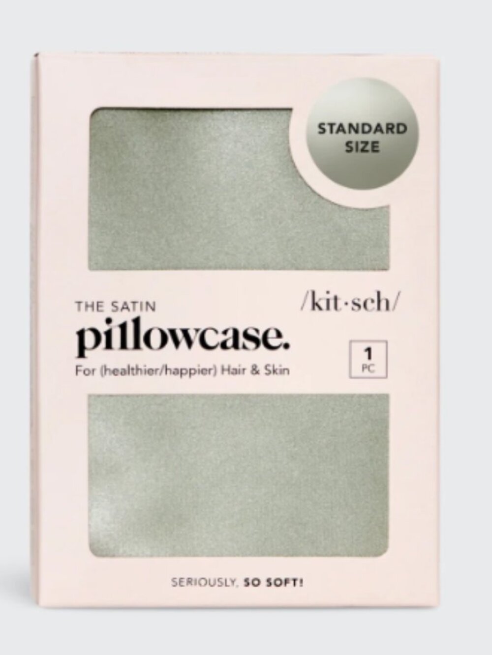 NEW Kitsch Satin Pillowcase - Sage